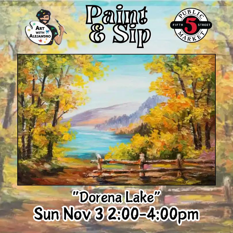 “Dorena Lake” Sun Nov 3 2:00-4:00pm