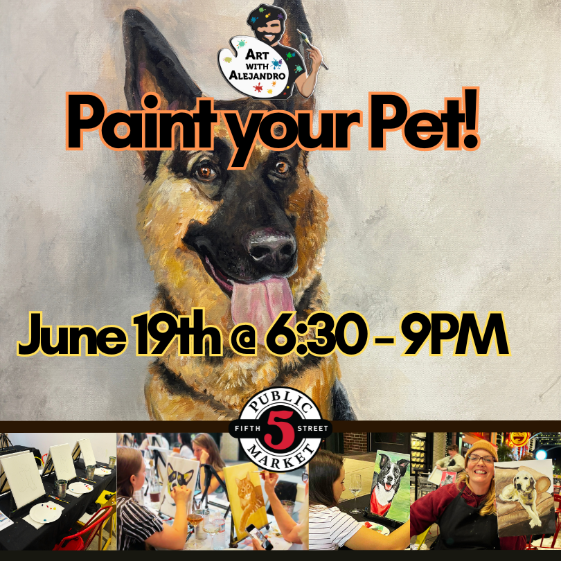 Paint-Your-Pet Night- 6:30-9ish- Every Third Thursday
