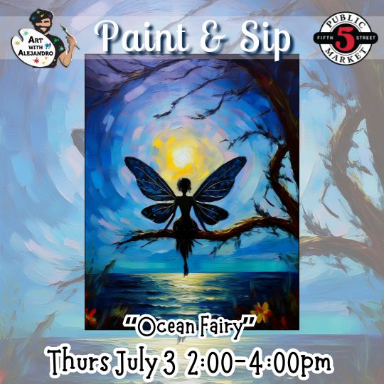 “Ocean Fairy” Thurs July 3 2:00-4:00pm
