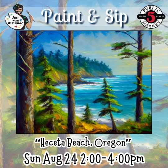 “Heceta Beach, Oregon” Sun Aug 24 2:00-4:00pm