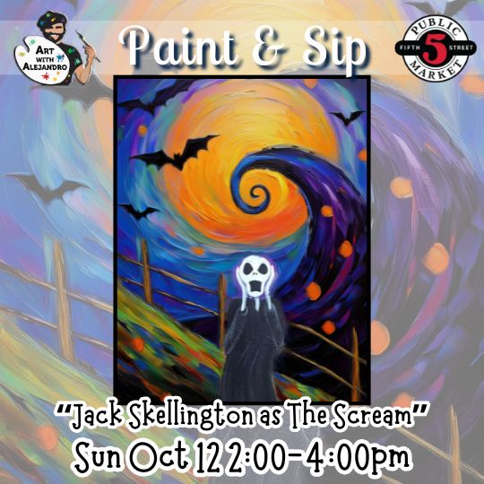“Jack Skellington as The Scream” Sun Oct 12 2:00-4:00pm