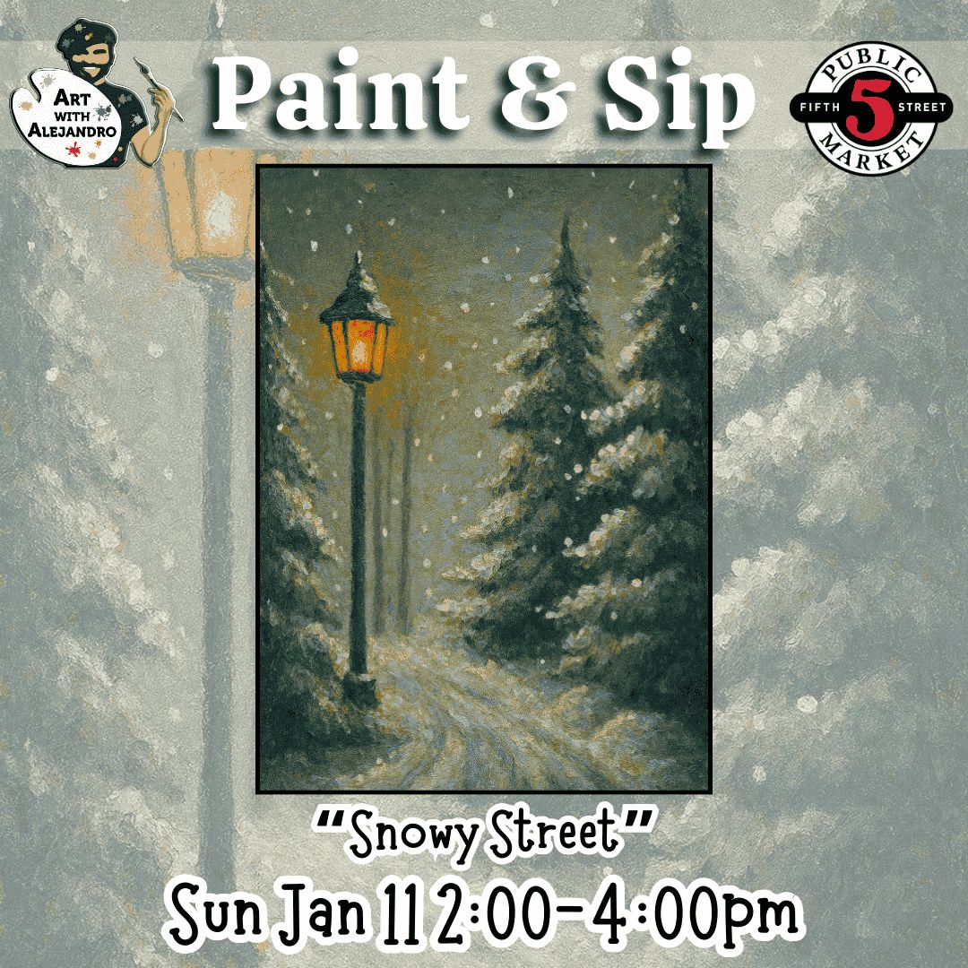 “Snowy Street” Sun Jan 11 2:00-4:00pm