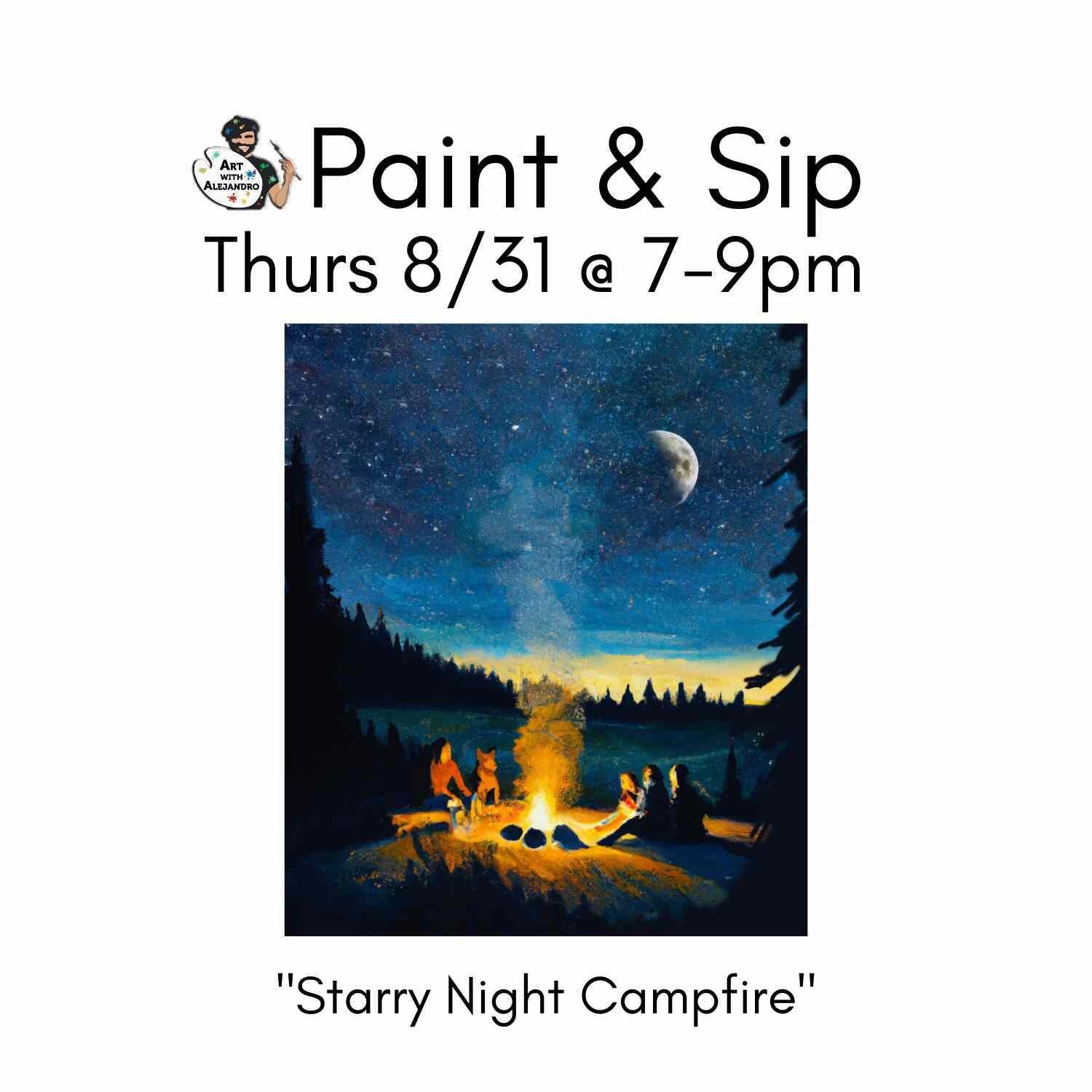 Starry Night Campfire-
