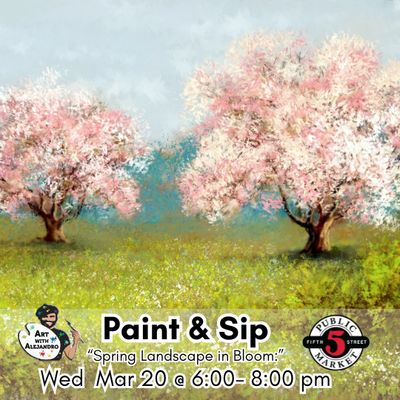 “Spring Landscape in Bloom “