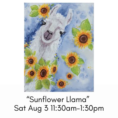 “Sunflower Llama”