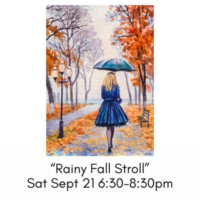 “Rainy Fall Stroll”