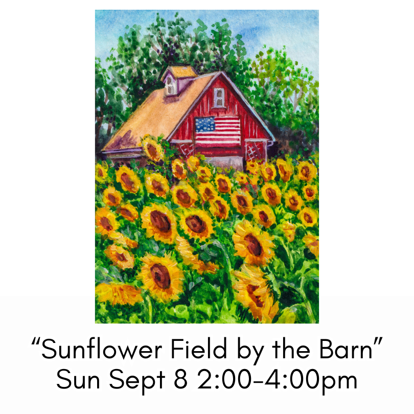 Sunflowers by the Barn”