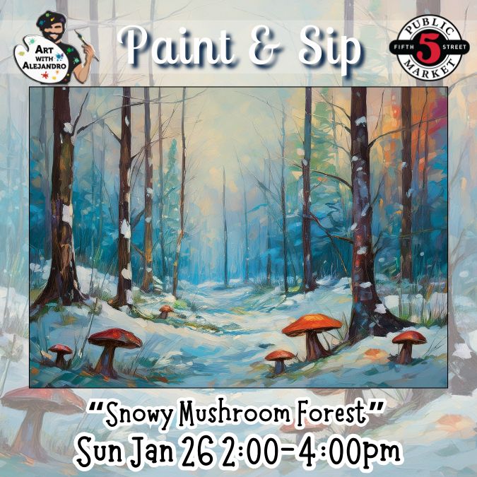 “Snowy Mushroom Forest”