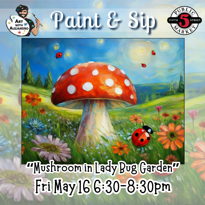 “Mushroom in Lady Bug Garden”