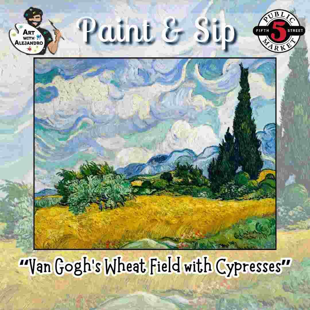 Van Gogh's Wheat Field and Cypress