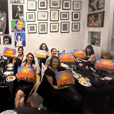 Colorful Sky & Palms Paint & Sip | Eugene OR