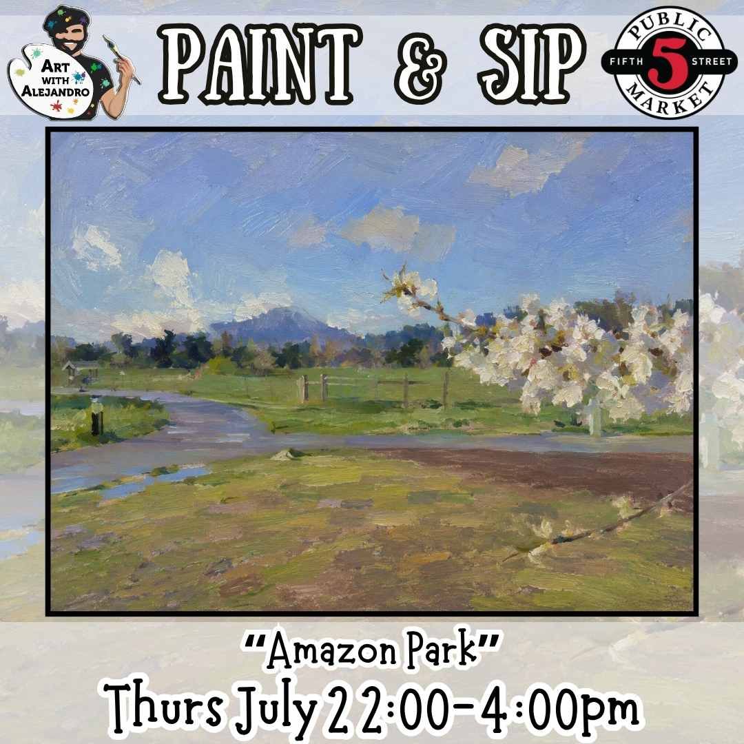 Paint &amp; Sip “Amazon Park”  Thurs July 2 2:00-4:00pm