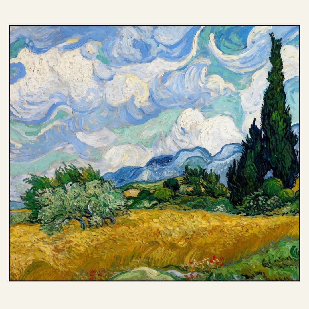 Paint &amp; Sip “Van Gogh: Wheat Field with Cypresses” Sun Aug 30 2-4pm