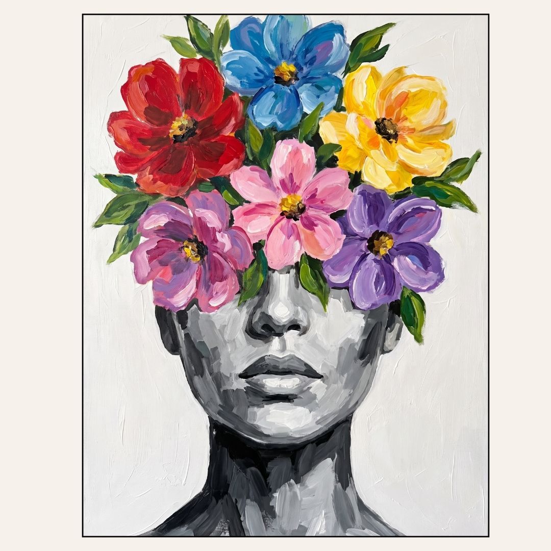 Paint &amp; Sip “Flower Head”  Sat Sept 5 6:30-8:30pm
