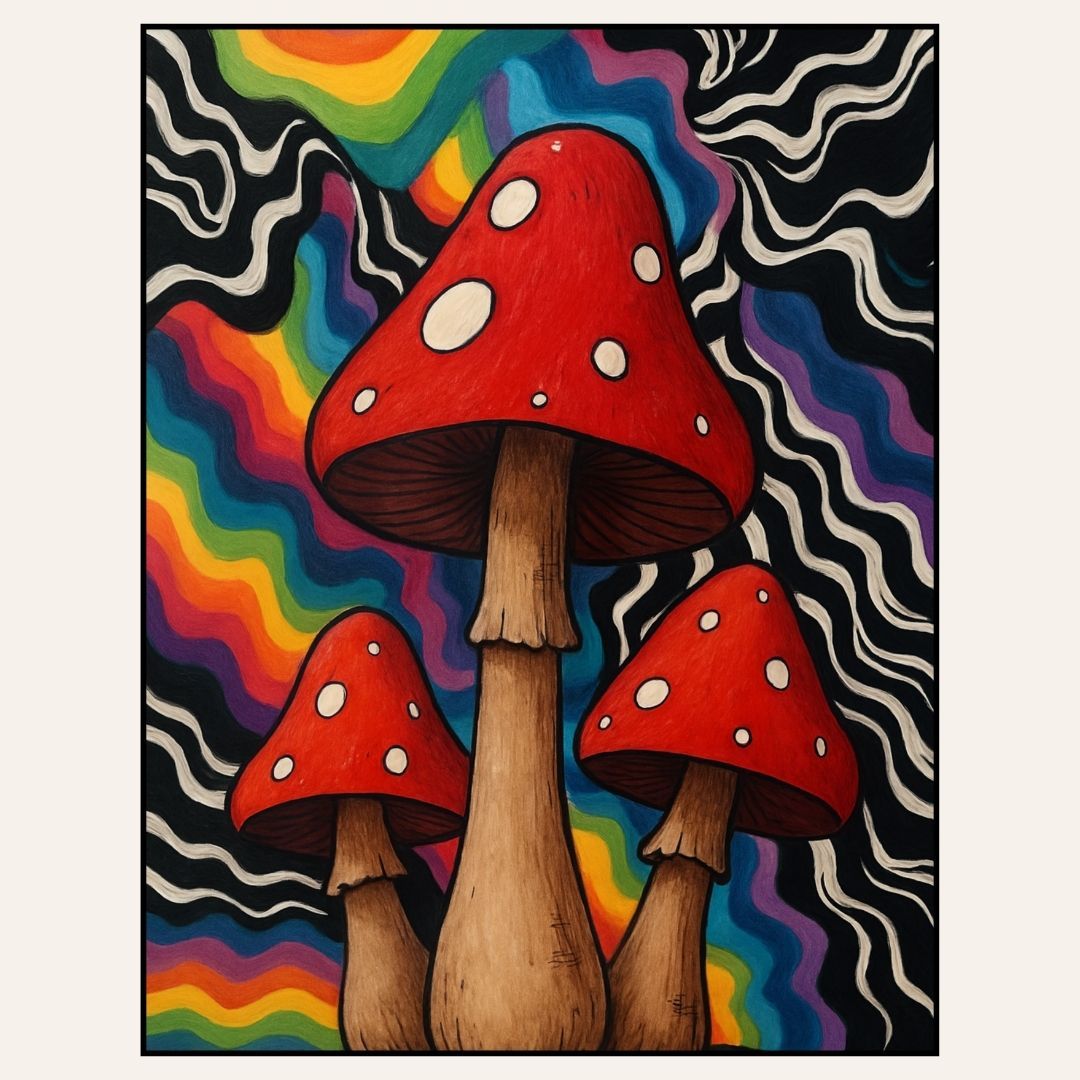 Paint &amp; Sip “Trippy Mushrooms” Thurs Sept 10 6-8pm