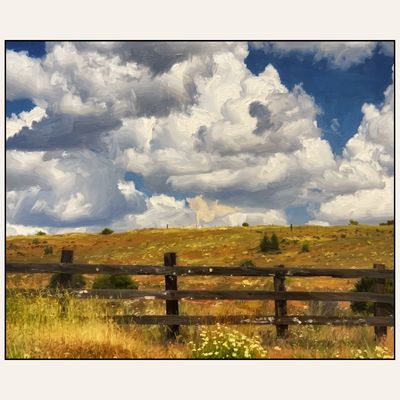 Paint &amp; Sip “Cloudy Day in Eastern Oregon” Thurs Sept 24 2-4pm