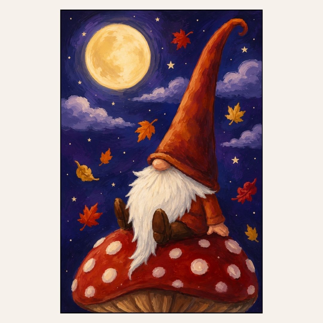 Paint &amp; Sip “Fall Gnome on a Mushroom” Fri Sept 25 6:30-8:30pm