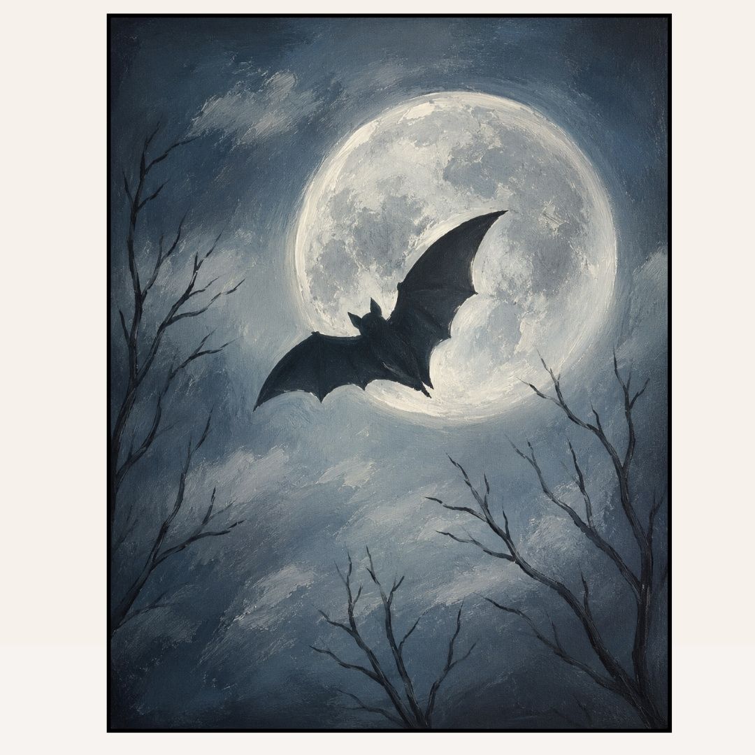 Paint &amp; Sip  “Bat in the Moonlight” | Thurs Oct 1 2:00-4:00pm