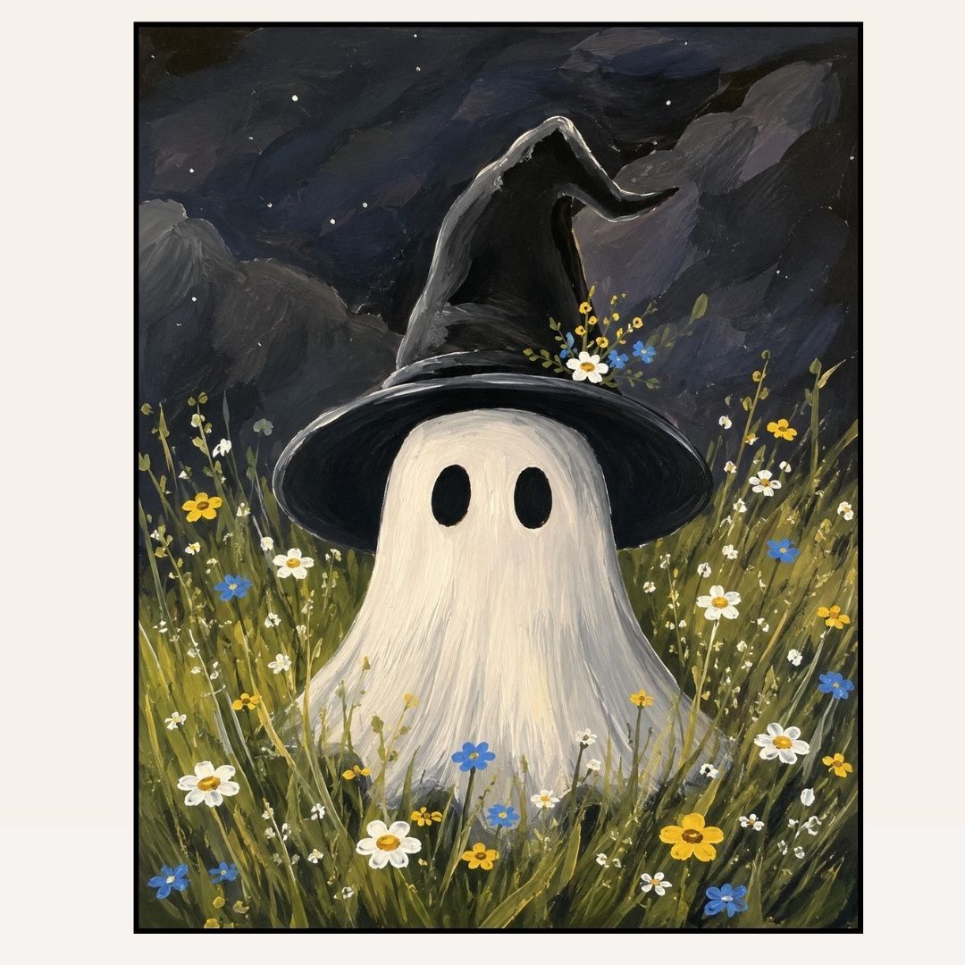 Paint &amp; Sip “Ghost in the Grass” | Fri Oct 2 6:30-8:30pm