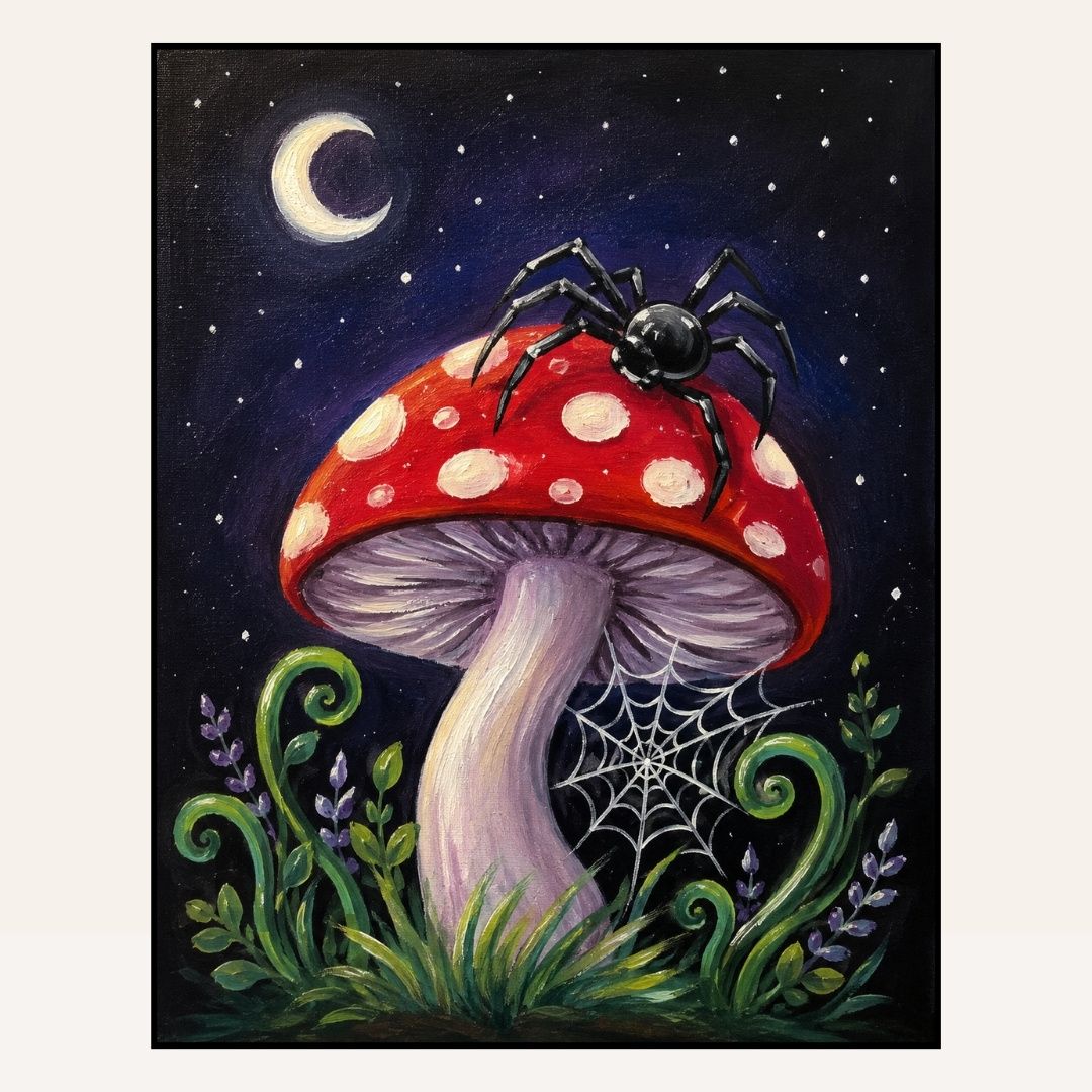 Paint &amp; Sip “Creepy Mushroom”  Sat Oct 10 6:30-8:30pm