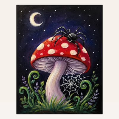 Paint &amp; Sip “Creepy Mushroom”  Sat Oct 10 6:30-8:30pm