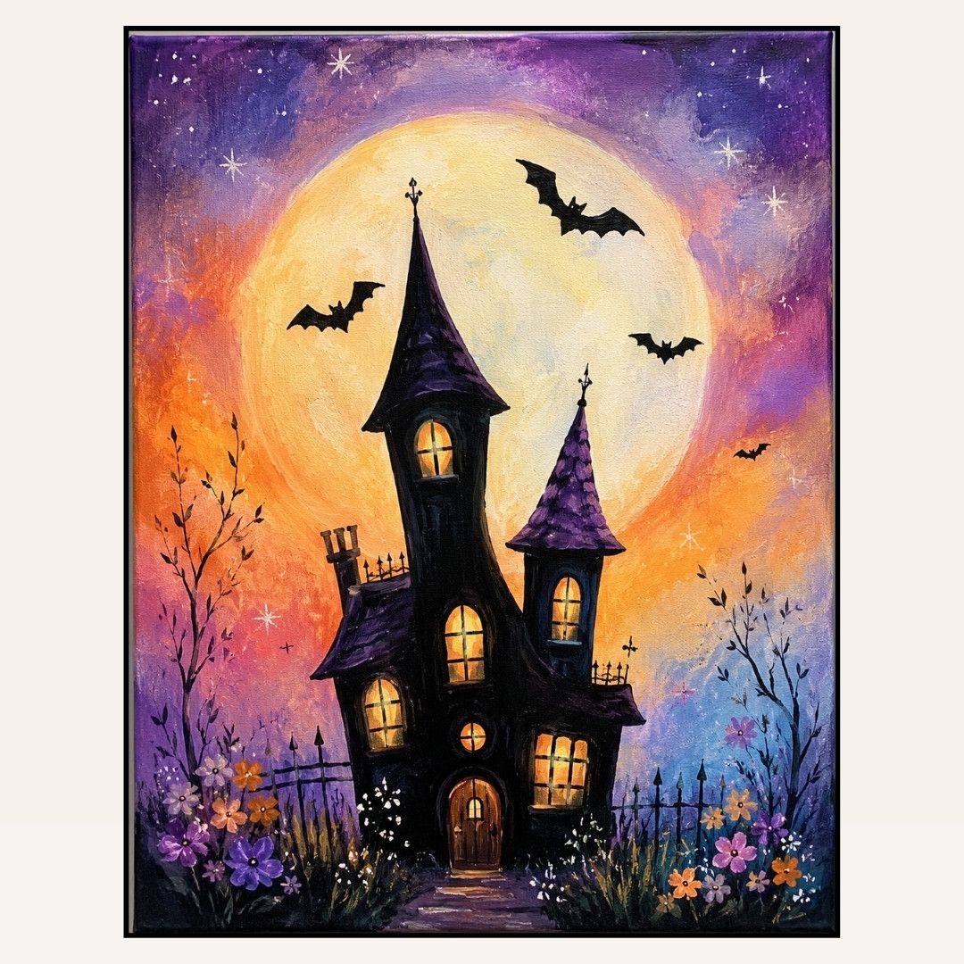 Paint &amp; Sip  “Pretty Haunted Mansion”  Sat Oct 17 6:30-8:30pm