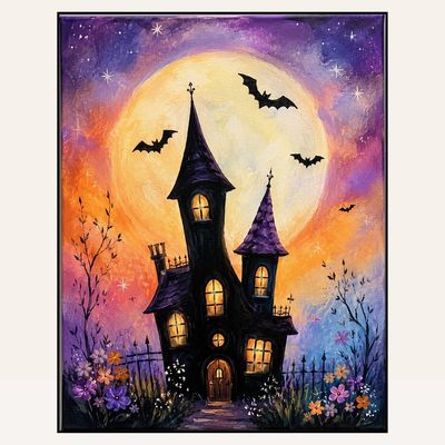 Paint &amp; Sip  “Pretty Haunted Mansion”  Sat Oct 17 6:30-8:30pm