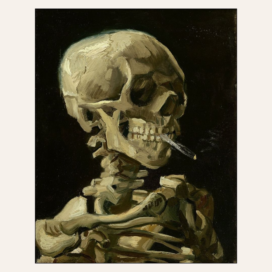 Paint &amp; Sip “Van Gogh’s Smoking Skeleton” Fri Oct 30 6:30-8:30pm