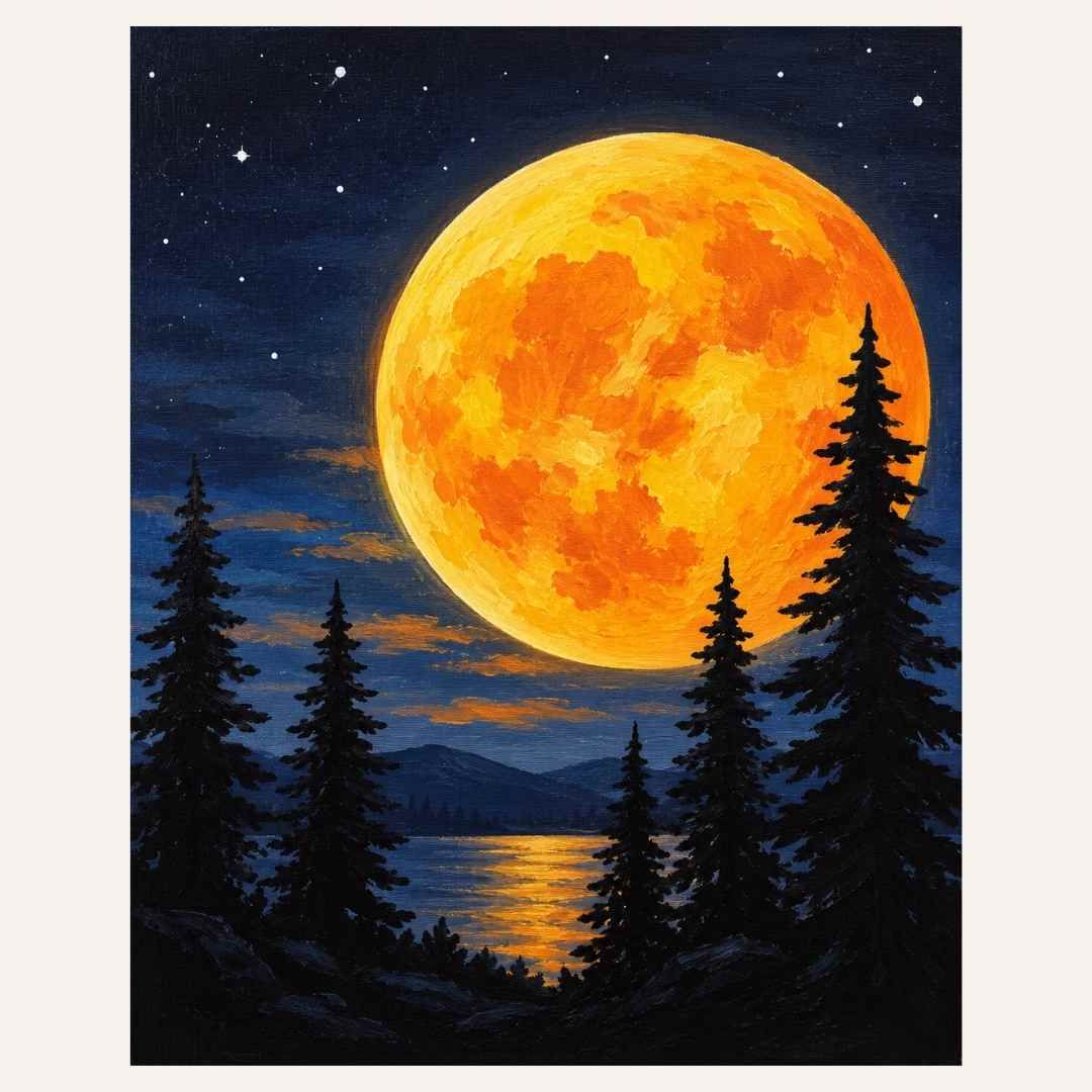 Paint &amp; Sip “Full Harvest Moon” Thurs Nov 12 6:00-8:00pm