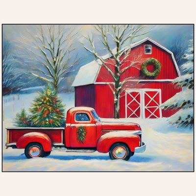 Paint &amp; Sip “Red Truck at the Barn” Sun Nov 29 2:00-4:00pm
