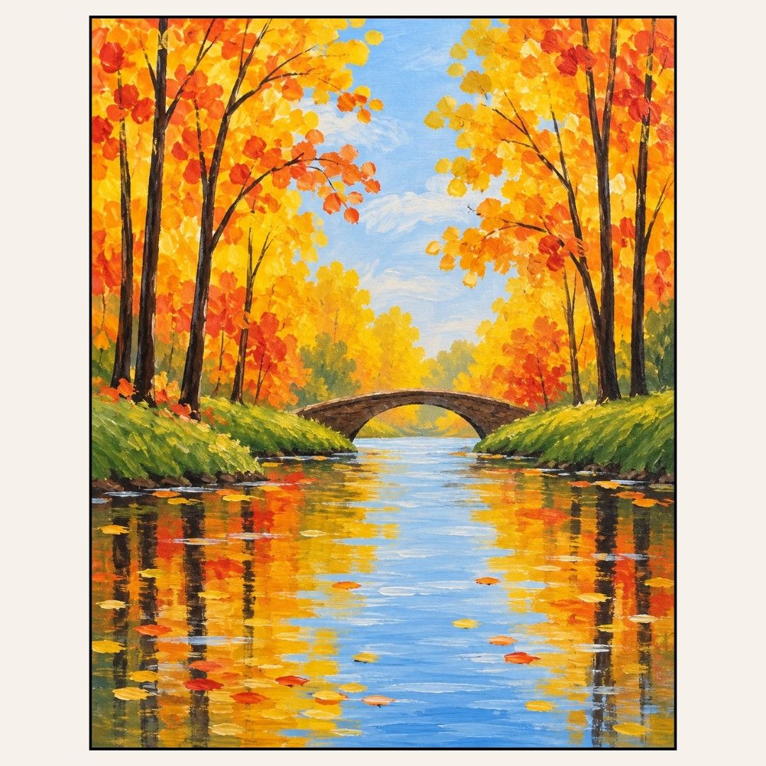 Paint &amp; Sip “Autumn Bridge Reflections “ Thurs Nov 19 2:00-4:00pm