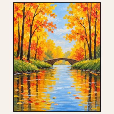 Paint &amp; Sip “Autumn Bridge Reflections “ Thurs Nov 19 2:00-4:00pm
