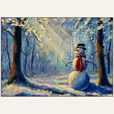 Paint &amp; Sip “Snowman in the Forest” Sat Dec 5 2:00-4:00pm