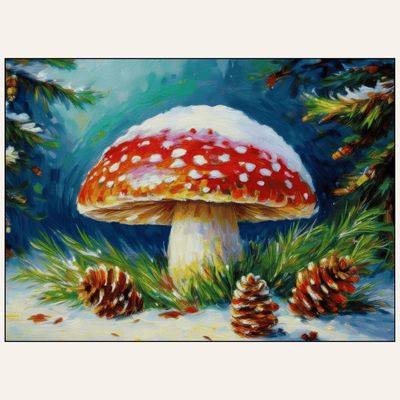 Paint &amp; Sip “Snowy Mushroom” Fri Dec 4 6:30-8:30pm