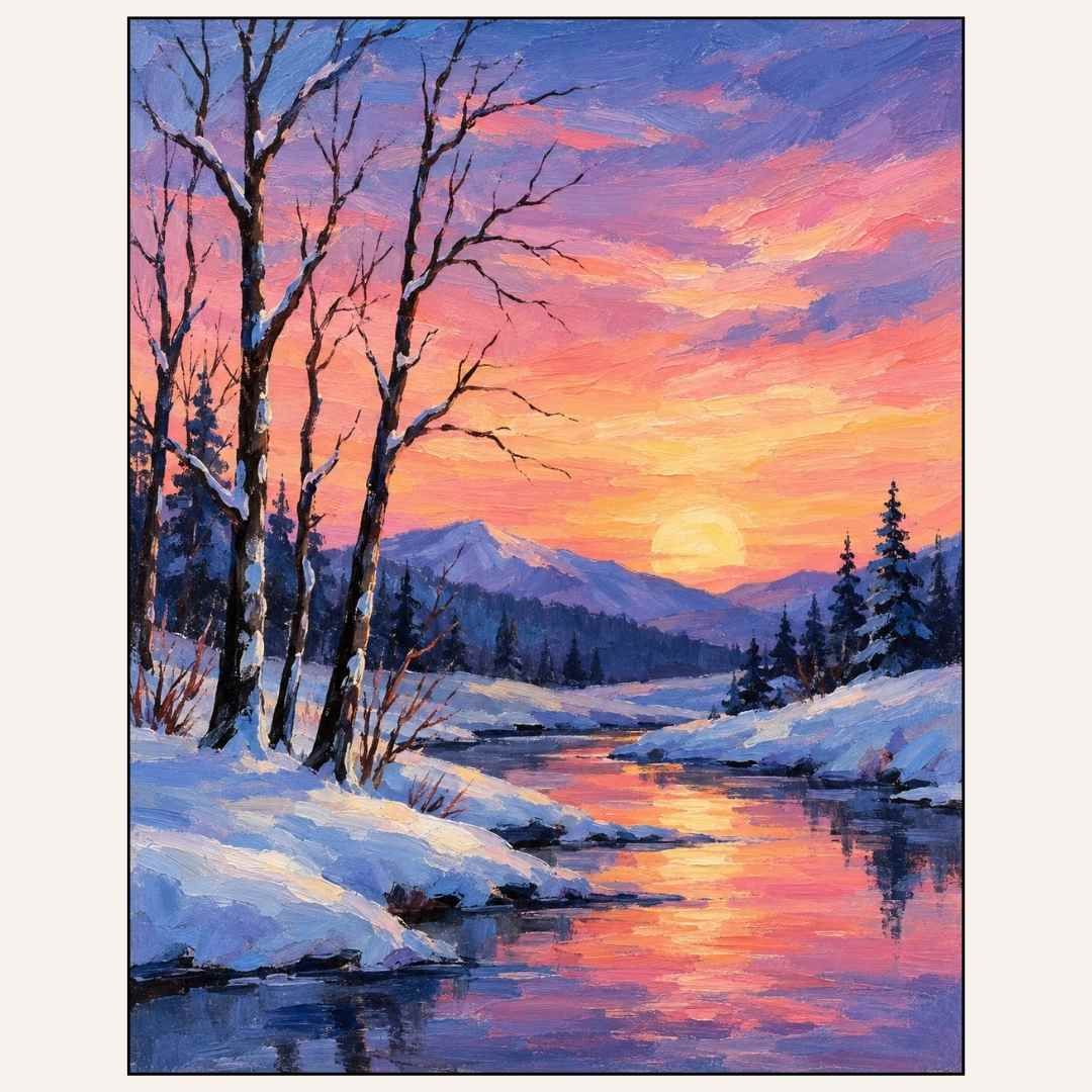 Paint &amp; Sip “Mountain Sunset” Wed Dec 30 2:00-4:00pm