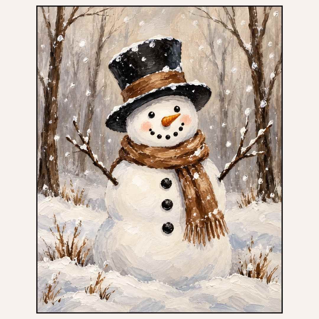 Paint &amp; Sip “Vintage Snowman” Sat Dec 19 2:00-4:00pm