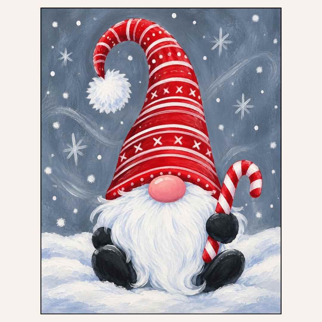 Paint &amp; Sip “Gnome with Candy Cane” Sun Dec 20 2:00-4:00pm