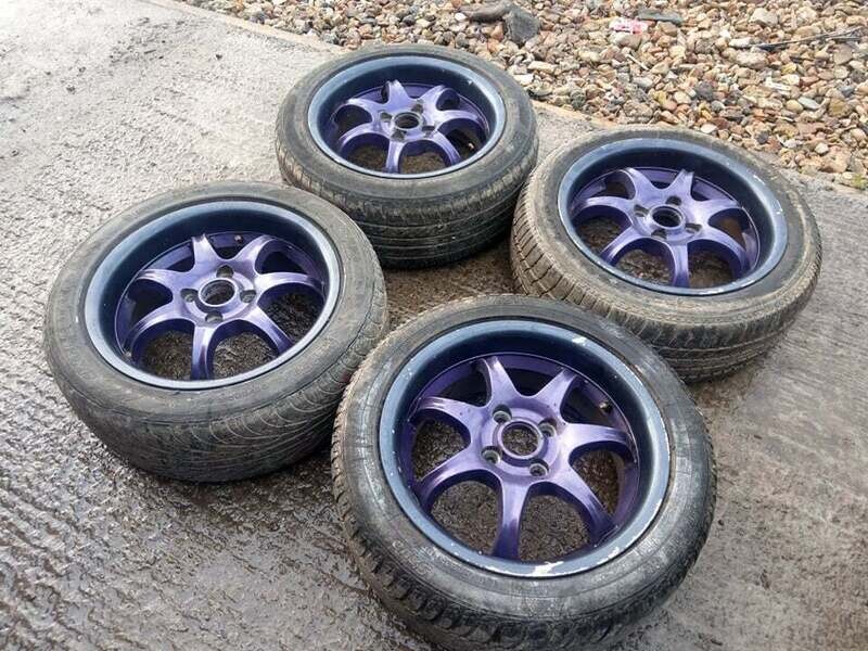 Set of MX-5 Alloy Wheels - Purple