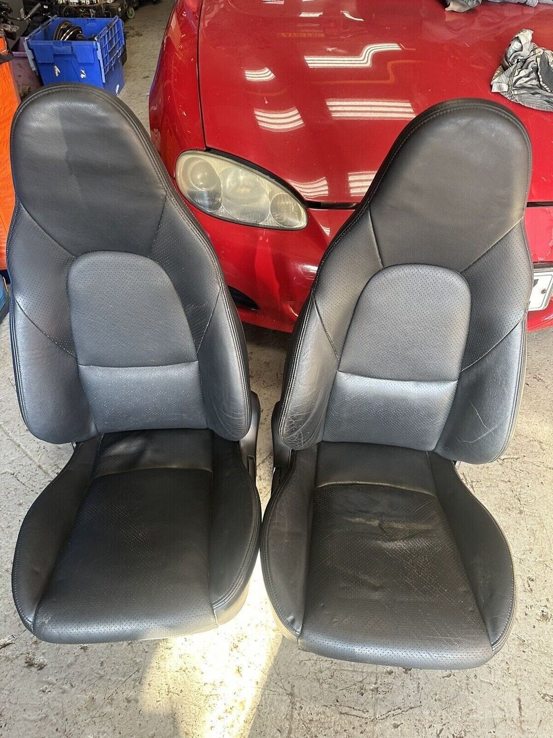 MAZDA MX5 Mk1 Mk2 Mk2.5 (NB) Black Leather (Seats) Without Rails