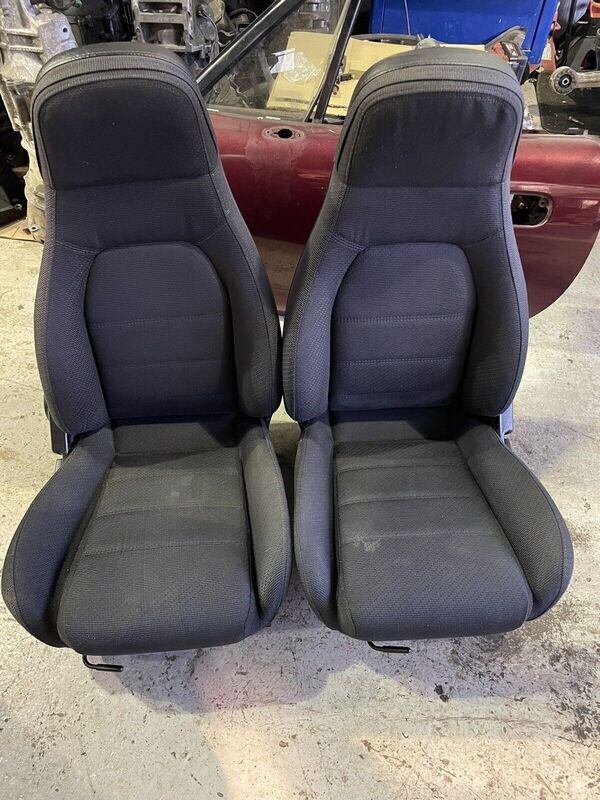 Mazda MX5 MK1 MK2 Fabric Tombstone Seats, triumph tr6 tr7