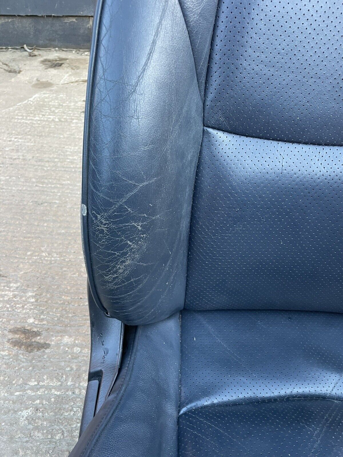 MAZDA MX5 Mk1 Mk2 Mk2.5 Artic (NB) Blue Leather Drivers Seat Without Rail