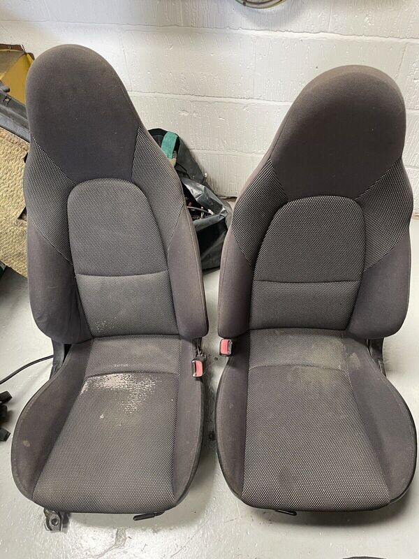 MAZDA MX5 MK2 MK2.5 Seat Pair Black Tombstone