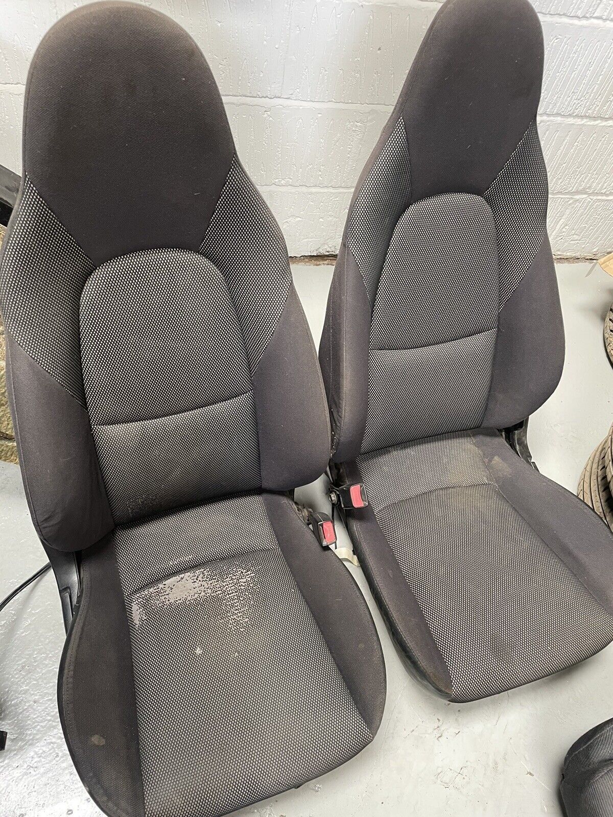MAZDA MX5 MK2 MK2.5 Seat Pair Black Tombstone