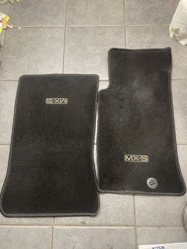 Genuine Mazda Mx5 Mk2 Mk2.5 floor mats BLACK 1998 - 2005