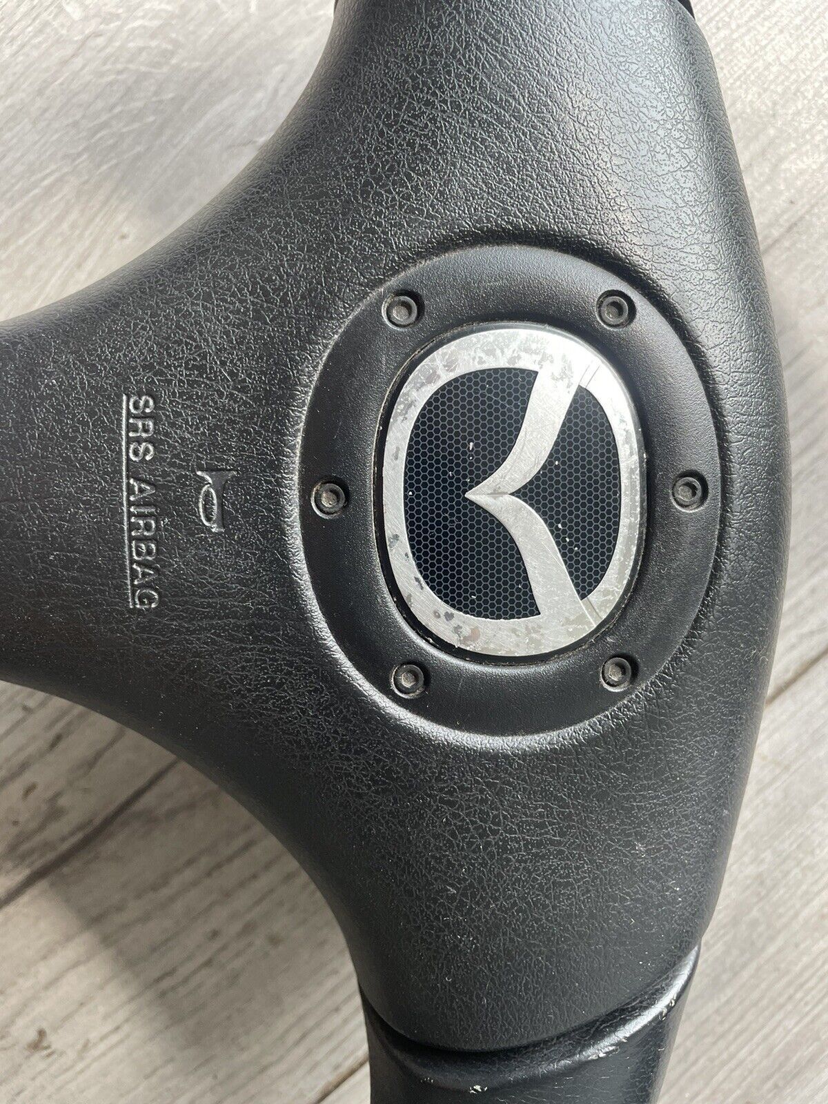 MAZDA MX5 MK2 MK2.5 (1998 - 2005) BLACK LEATHER NARDI 3 SPOKE STEERING WHEEL