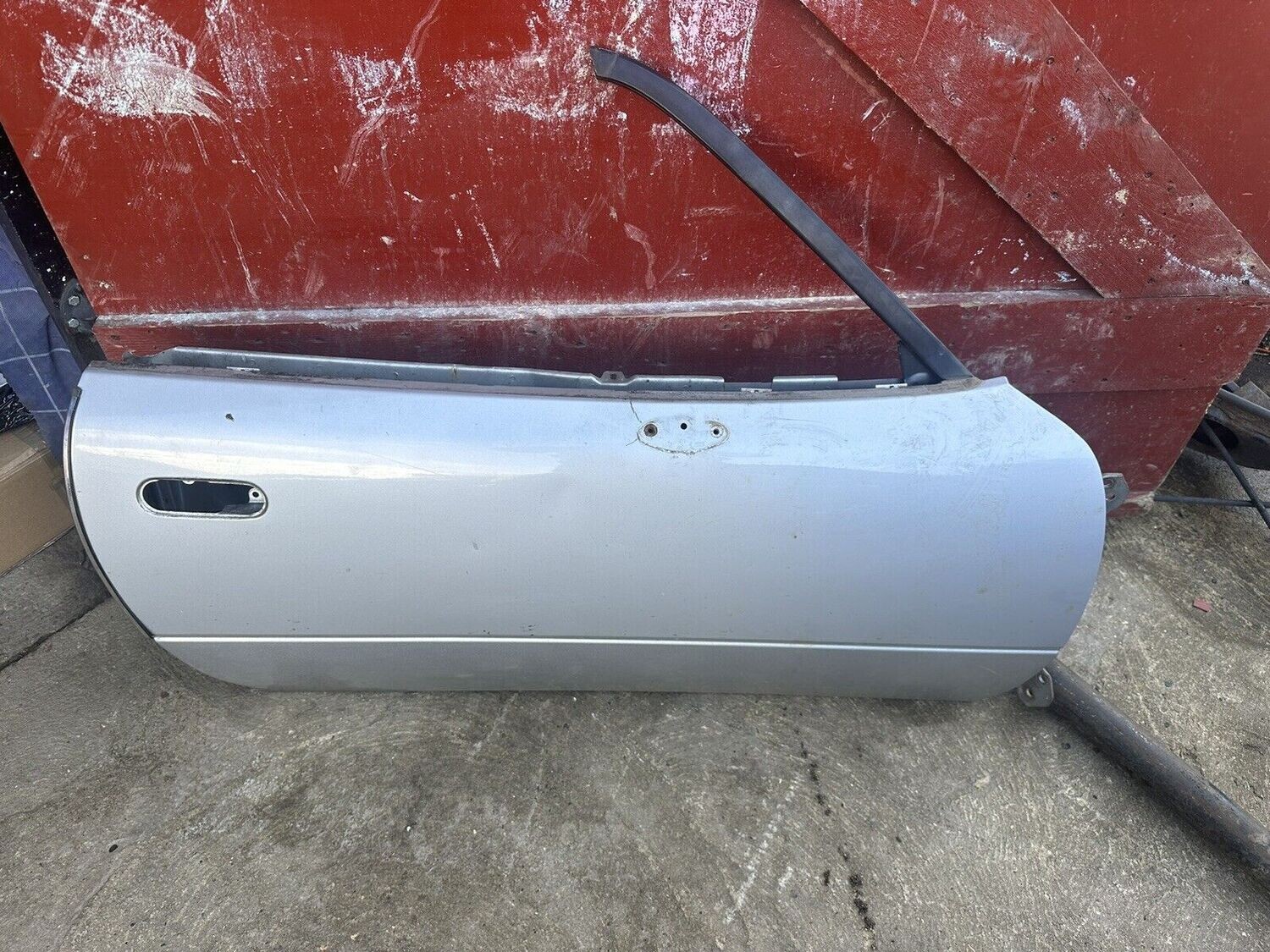 MAZDA MX5 MK1 DRIVERS SIDE SILVER DOOR NA