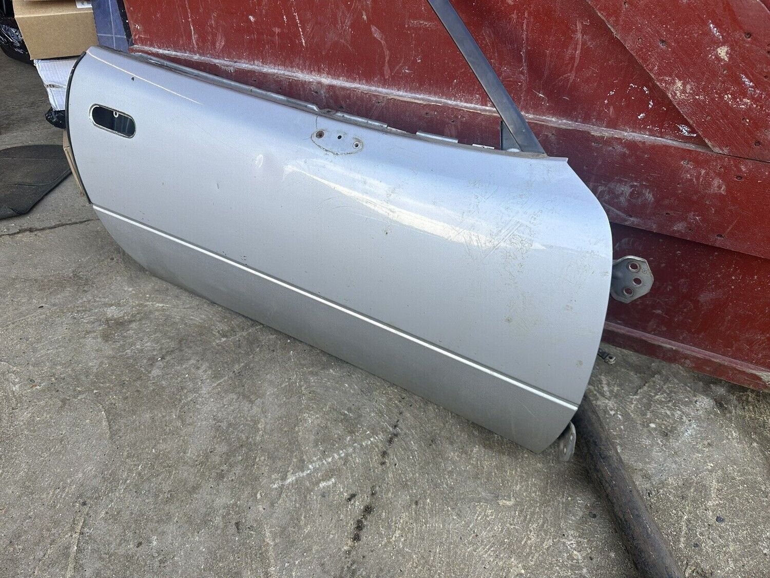 MAZDA MX5 MK1 DRIVERS SIDE SILVER DOOR NA