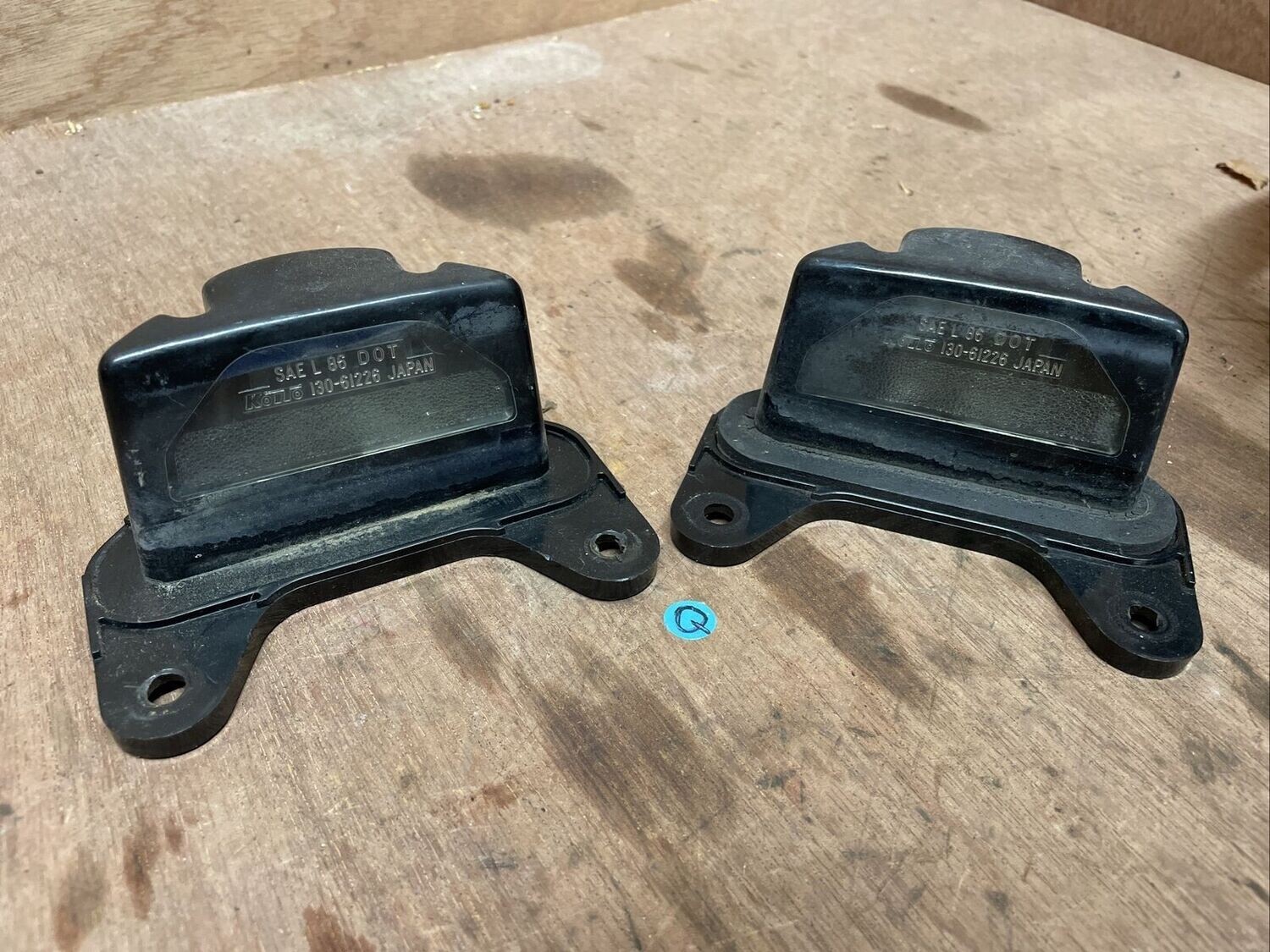MAZDA MX5 1990 MK1 PAIR OF REAR NUMBER PLATE LIGHTS 130-61226