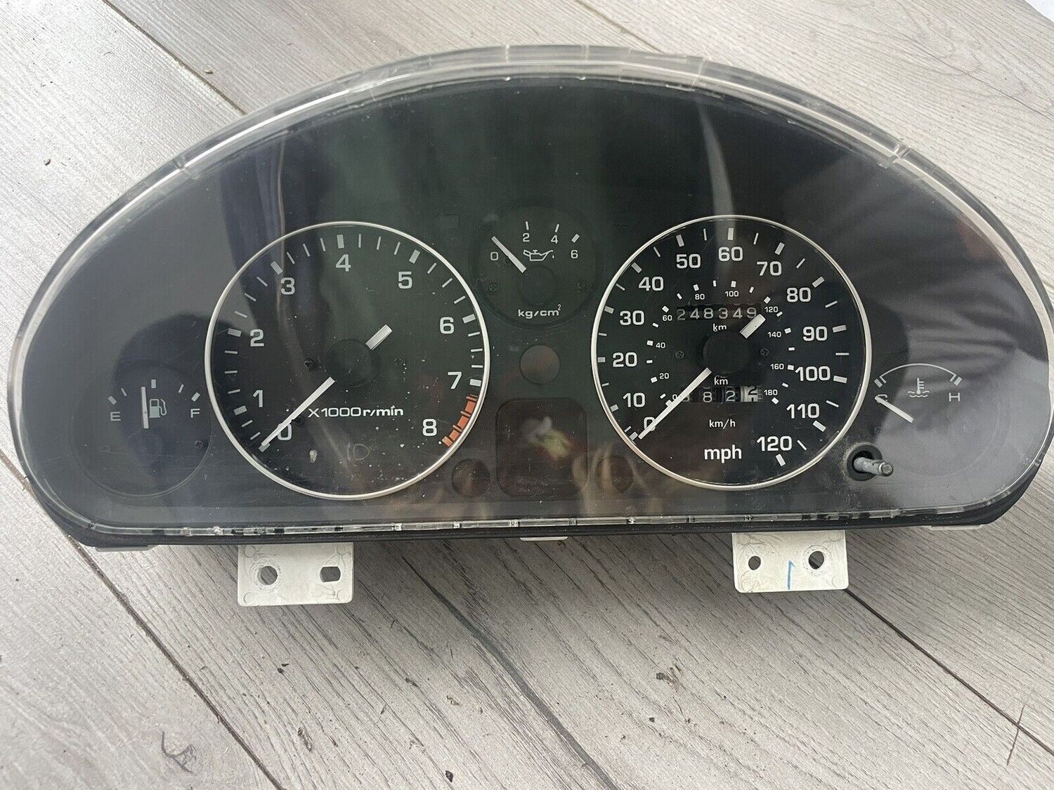 MX5 MK1 EUNOS INSTRUMENT CLUSTER SPEEDO N0o1 N001 248349 km miles