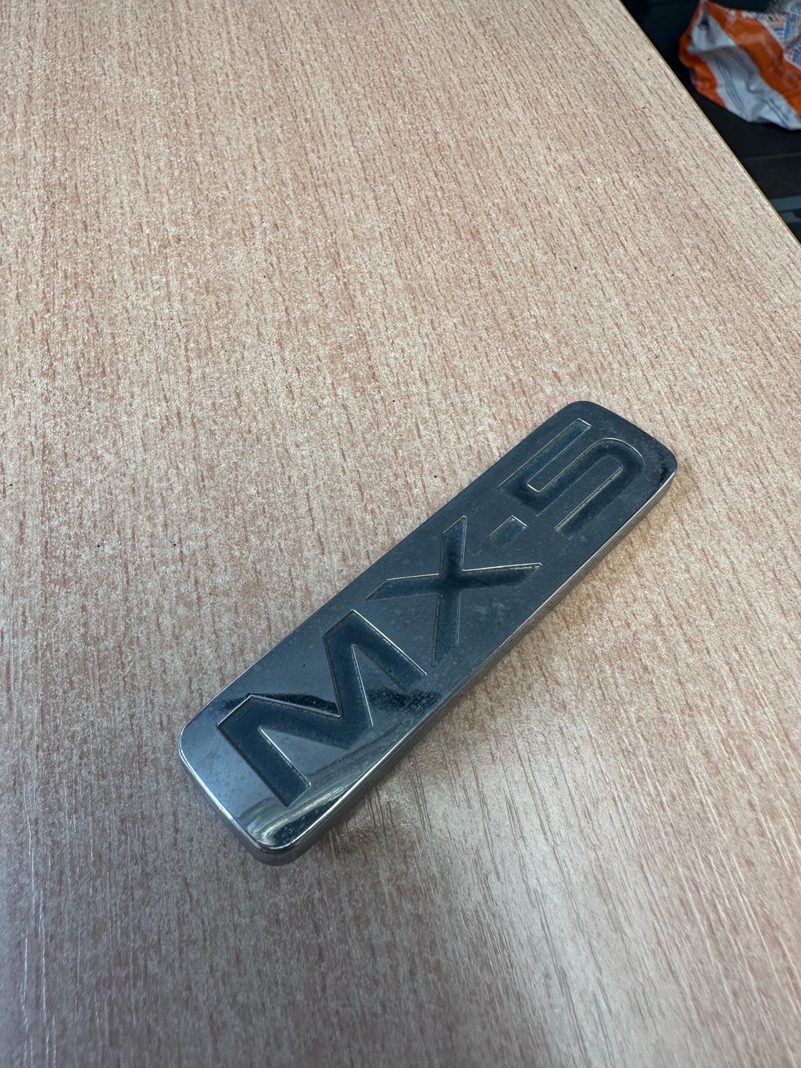 MAZDA MX5 MK2 MK2.5 NB NBFL 98-05 1.6 1.8 OEM REAR BUMPER BADGE EMBLEM CHROME